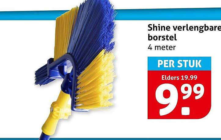 Shine verlengbare borstel 4 meter