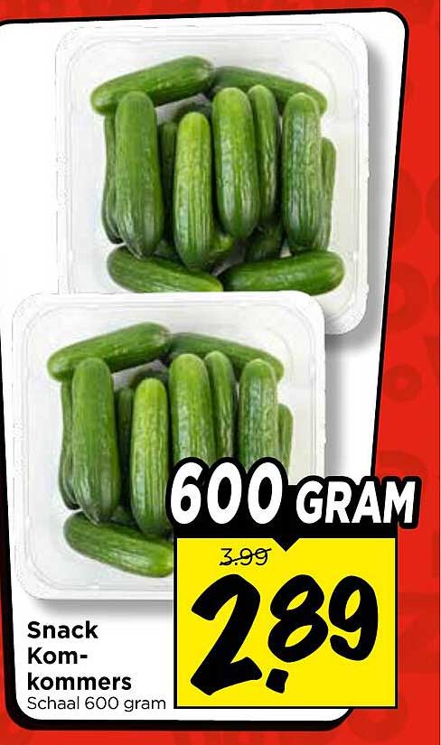 Snack Kom-kommers Schaal 600 gram
