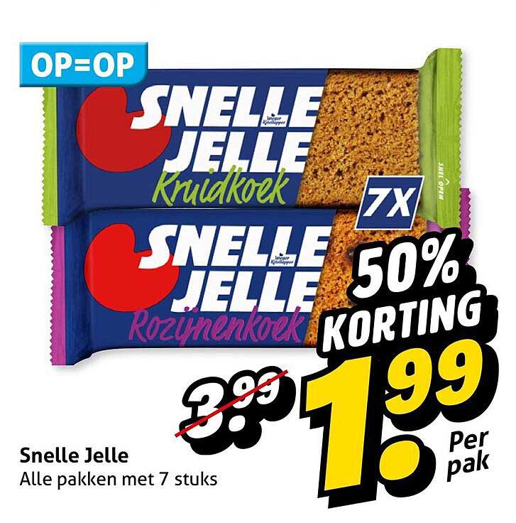 Snelle Jelle 50% korting