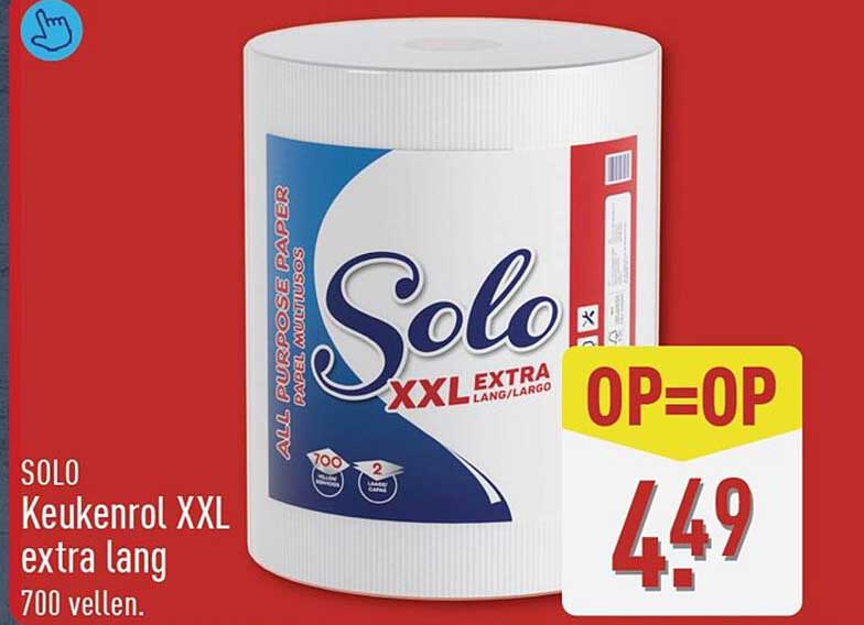SOLO Keukenrol XXL extra lang 700 vellen. OP=OP