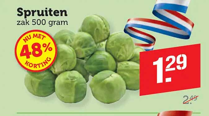 Spruiten zak 500 gram NU MET 48% KORTING