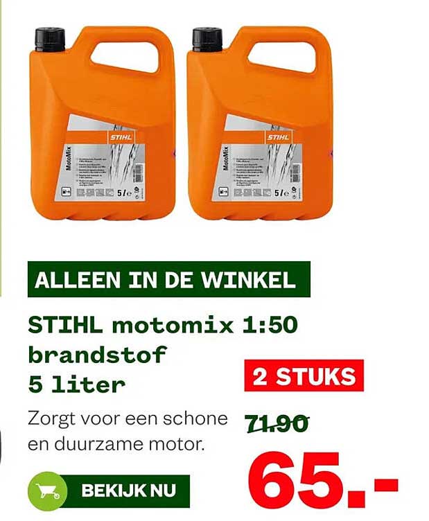 STIHL motomix 1:50 brandstof 5 liter 2 STUKS