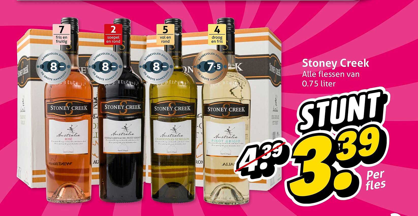 Stoney Creek Alle flessen van 0.75 liter