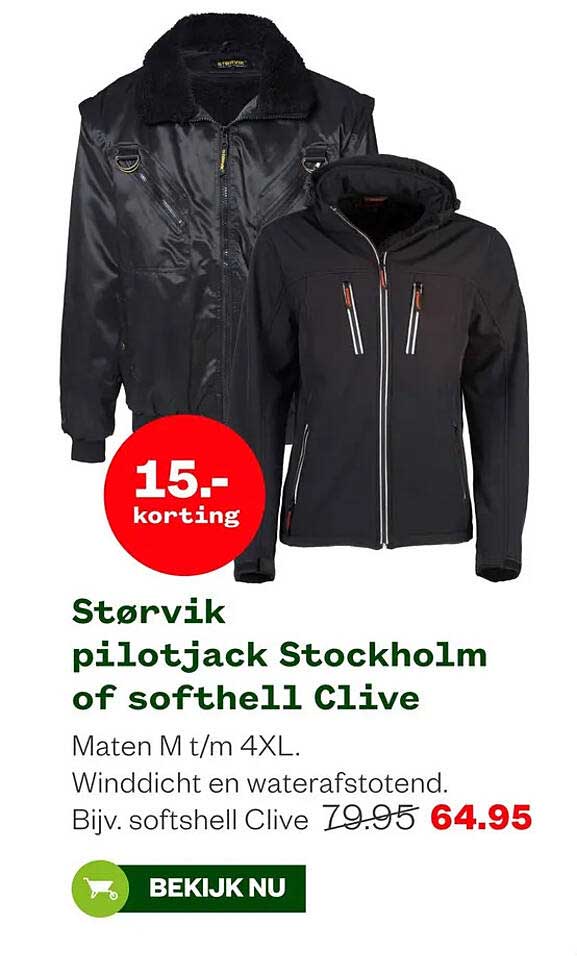 Størvik pilotjack Stockholm of softshell Clive
