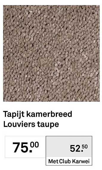 Tapijt kamerbreed Louviers taupe