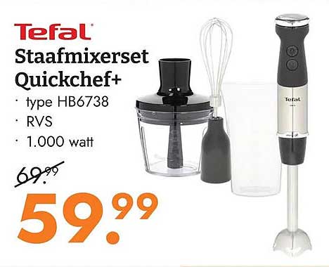 Tefal Staafmixerzet Quickchef+