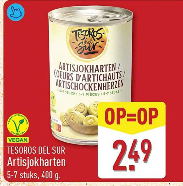 Tesoros del Sur Artisjokharten