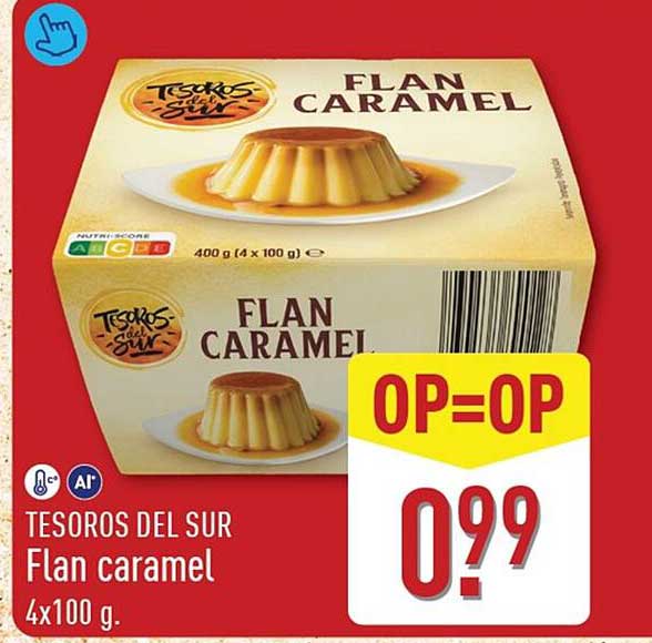 Tesoros del Sur Flan caramel 4x100 g OP=OP