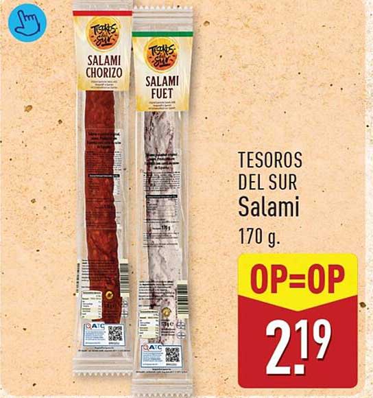 TESOROS DEL SUR Salami 170 g. OP=OP