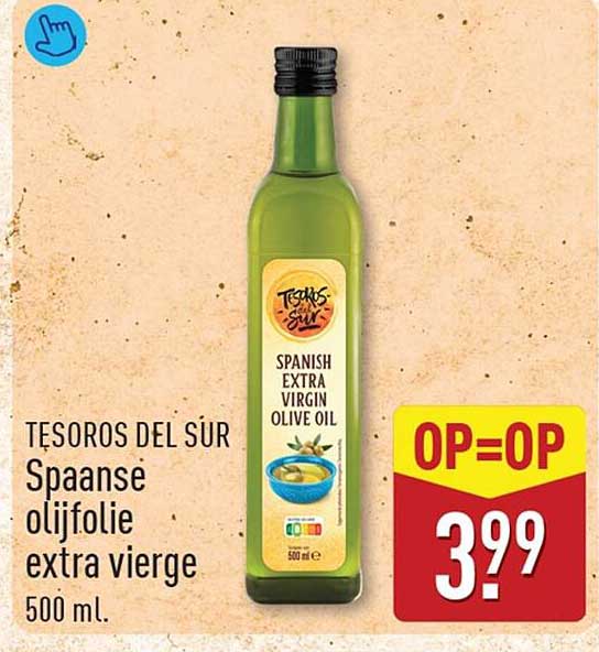 TESOROS DEL SUR Spaanse olijfolie extra vierge 500 ml.