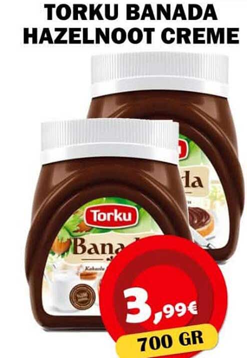 Torku Banana Hazelnoot Creme