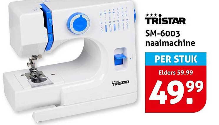 TRISTAR SM-6003 naaimachine PER STUK