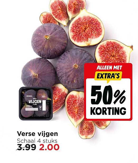 Verse vijgen Schaal 4 stuks - ALLEEN MET EXTRA'S 50% KORTING