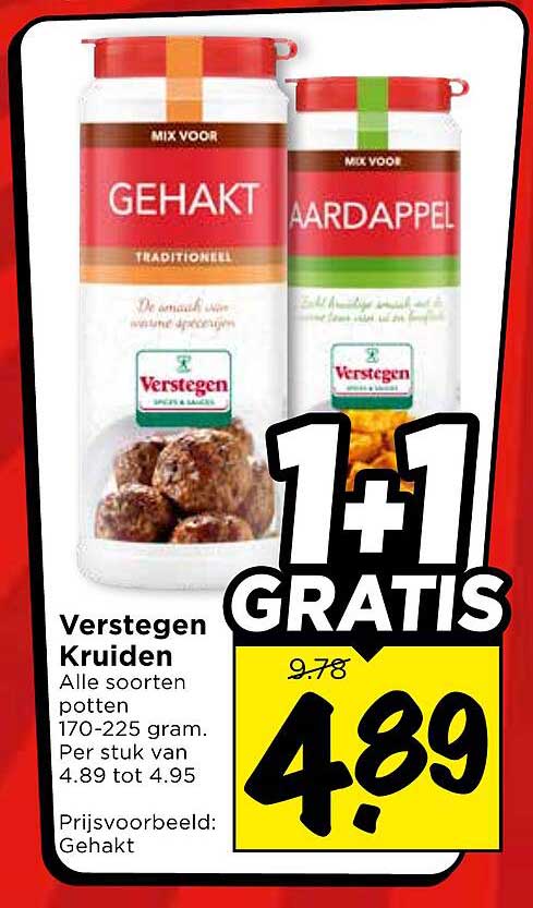 Verstegen Kruiden 1+1 GRATIS