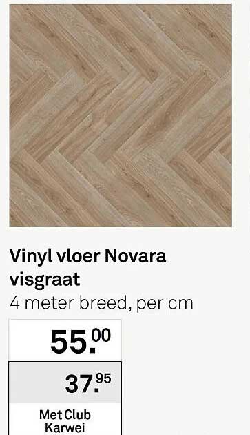 Vinyl vloer Novara visgraat