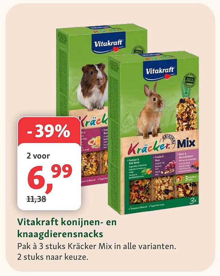 Vitakraft konijnen- en knaagdierensnacks