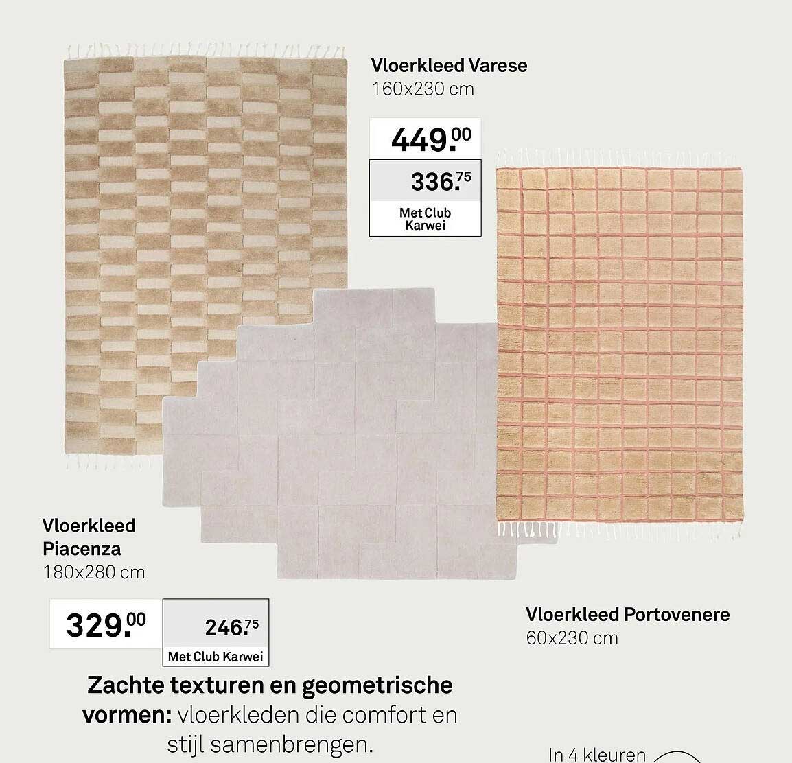 Vloerkleed Varese 160x230 cm
