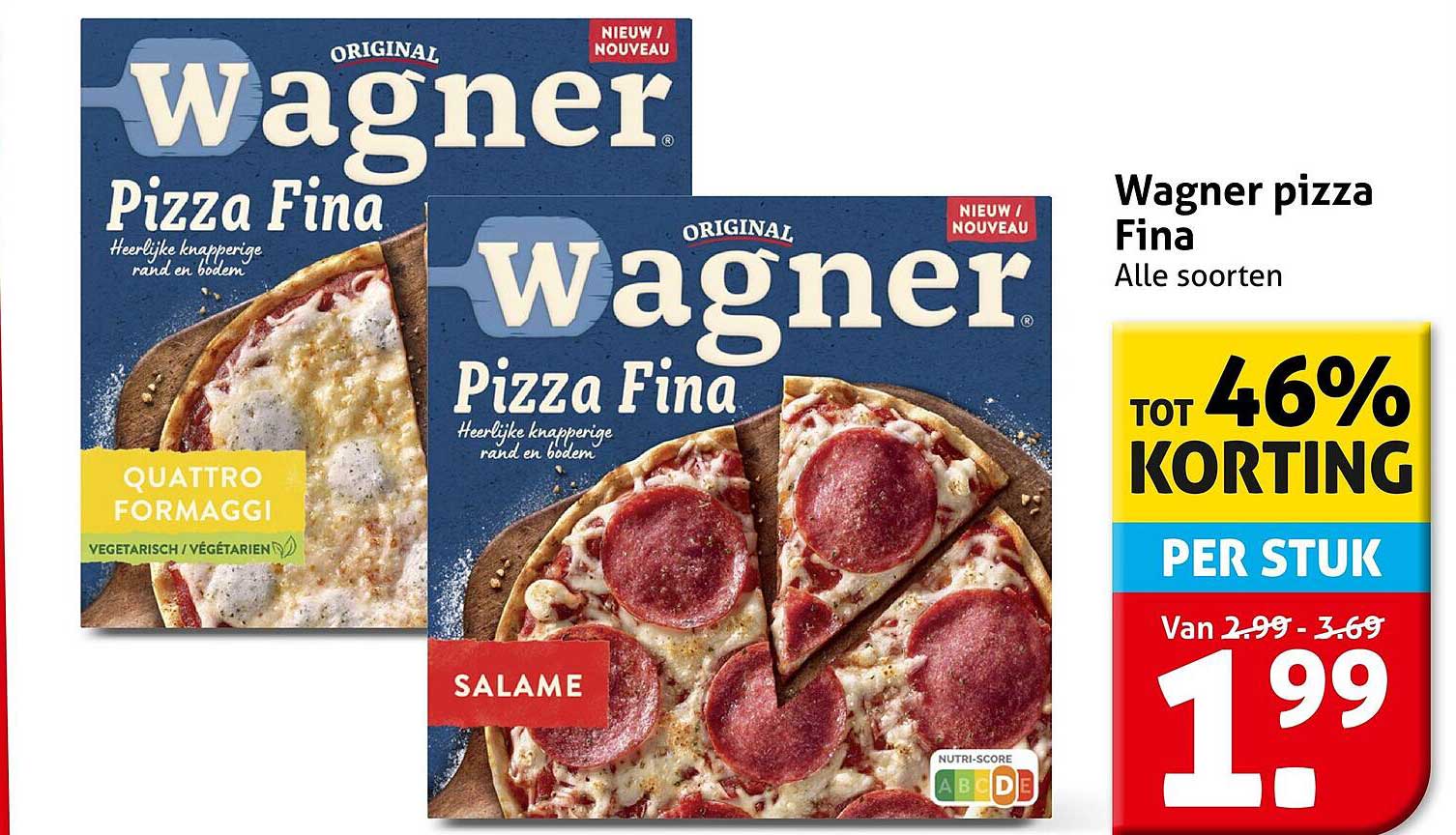 Wagner pizza Fina Alle soorten
