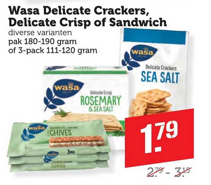Wasa Delicate Crackers, Delicate Crisp of Sandwich