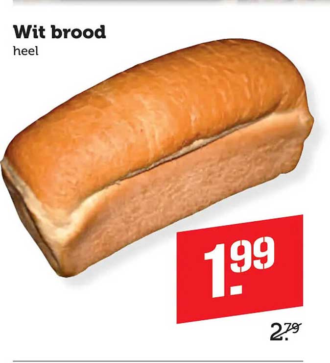 Wit brood heel