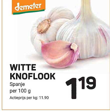 WITTE KNOFLOOK