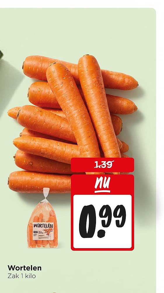 Wortelen Zak 1 kilo