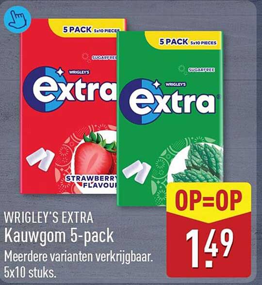 WRIGLEY'S EXTRA Kauwgom 5-pack