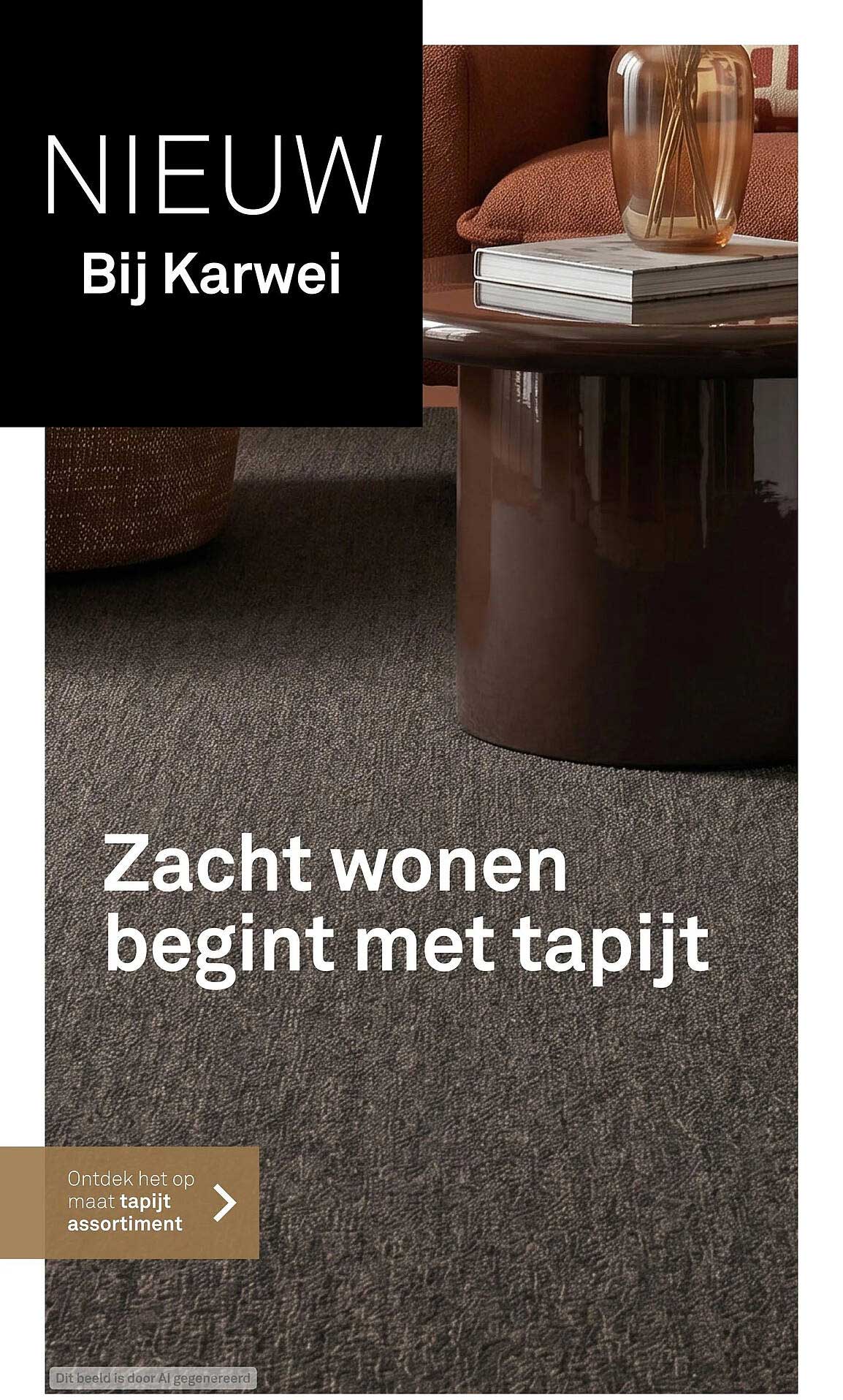 Zacht wonen begint met tapijt