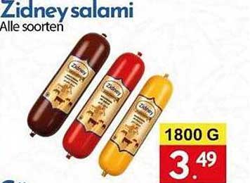 Zidney salami Alle soorten 1800 G