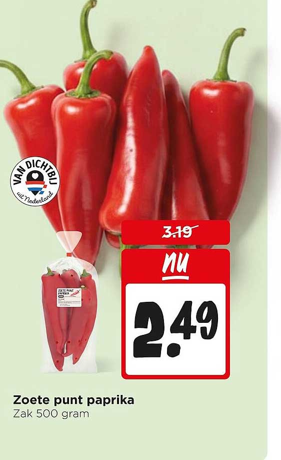 Zoete punt paprika