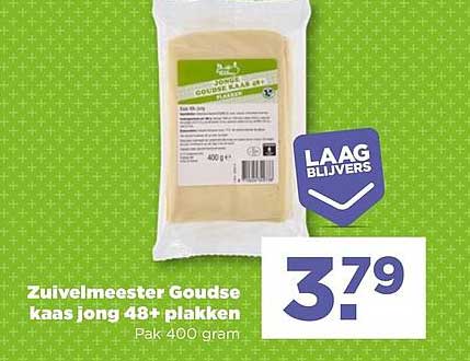 Zuivelmeester Goudse kaas jong 48+ plakken