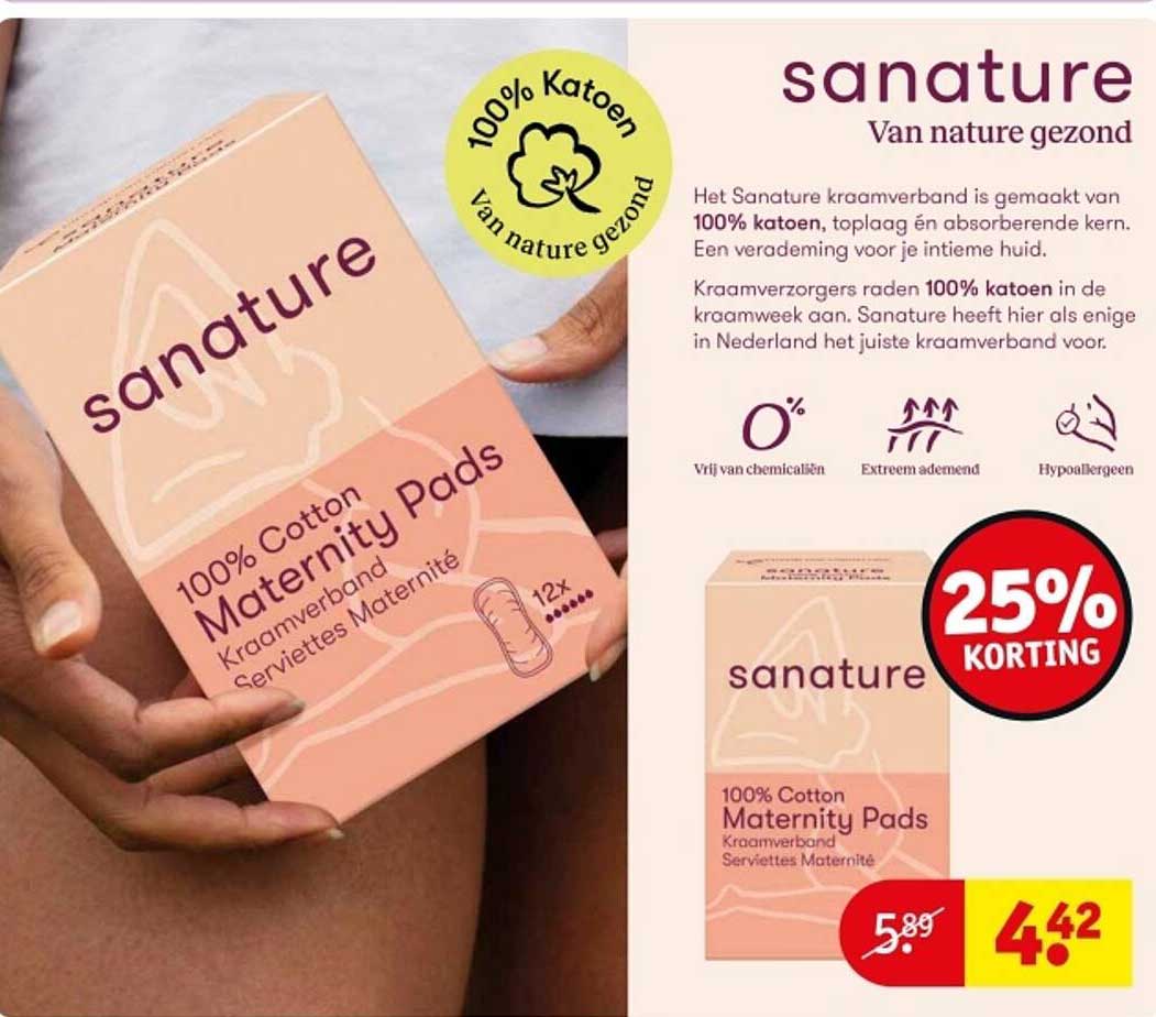100% Cotton Maternity Pads