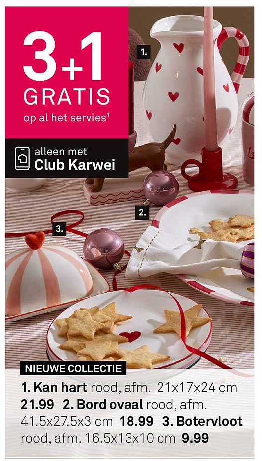 3+1 GRATIS op al het servies