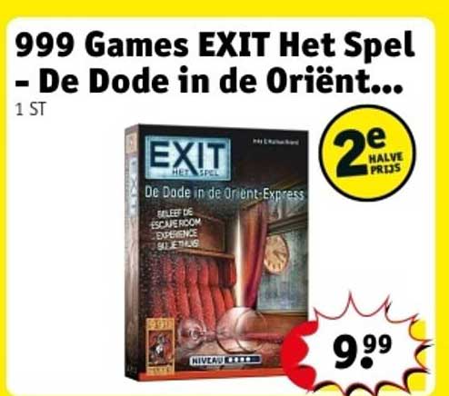 999 Games EXIT Het Spel - De Dode in de Oriënt