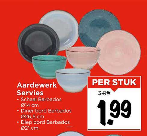 Aardewerk Servies