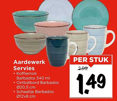 Aardewerk Servies