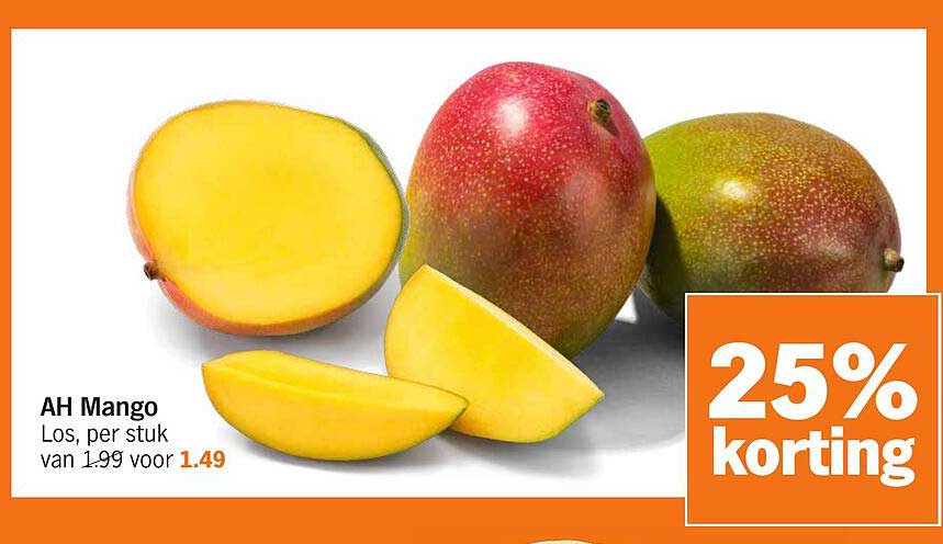 AH Mango Los, per stuk van 1.99 voor 1.49