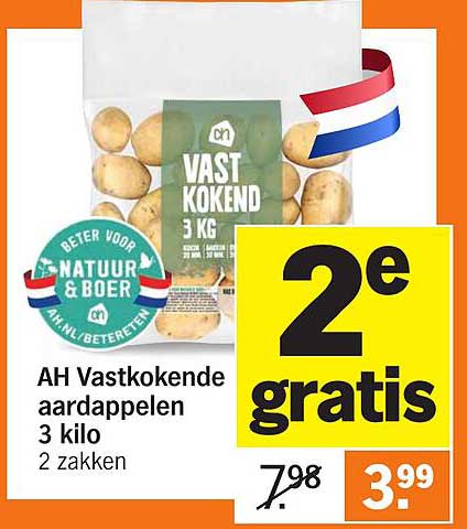 AH Vastkokende aardappelen 3 kilo