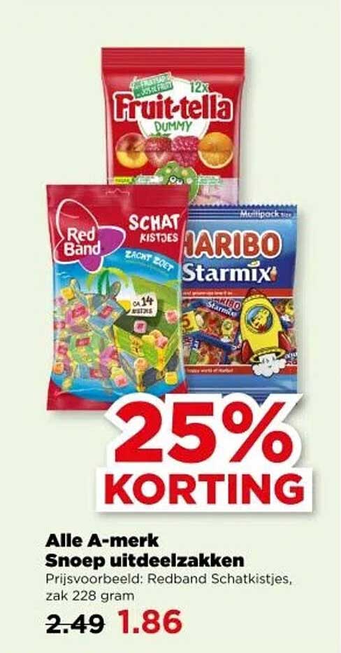 Alle A-merk Snoep uitdeelzakken