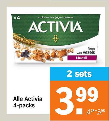 Alle Activia 4-packs