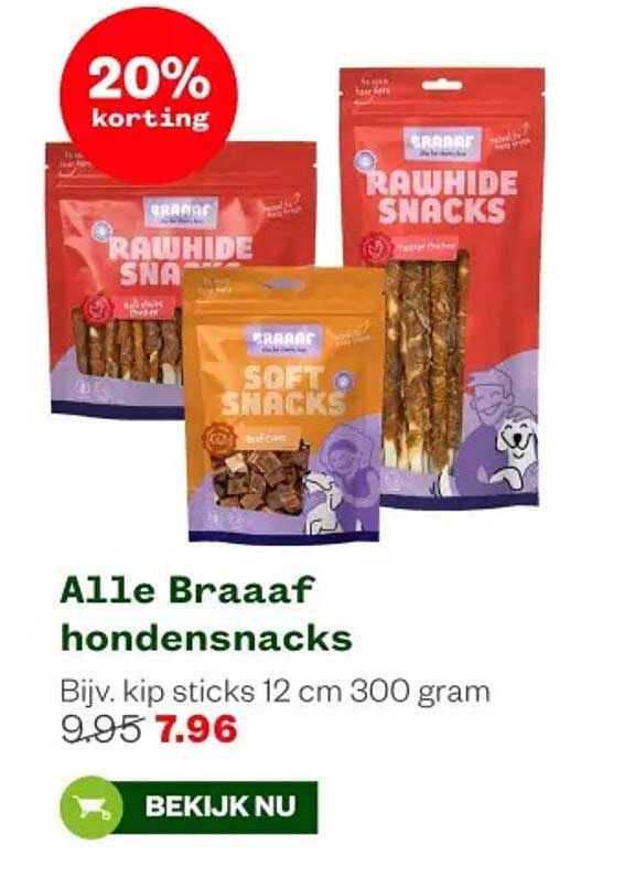Alle Braaaf hondensnacks