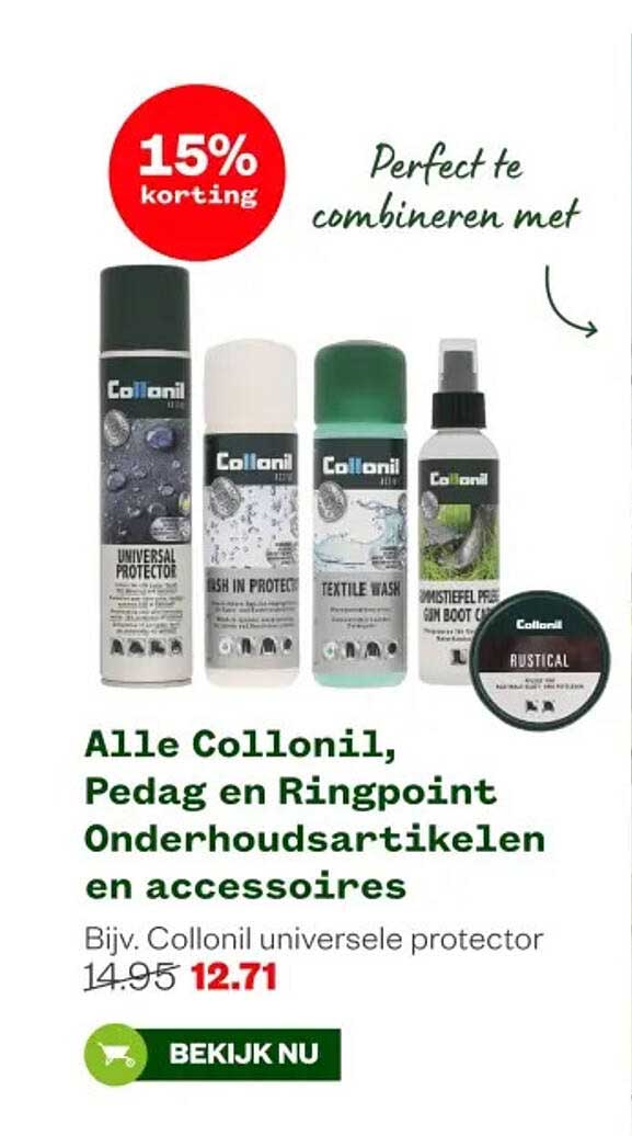 Alle Collonil, Pedag en Ringpoint Onderhoudsartikelen en accessoires