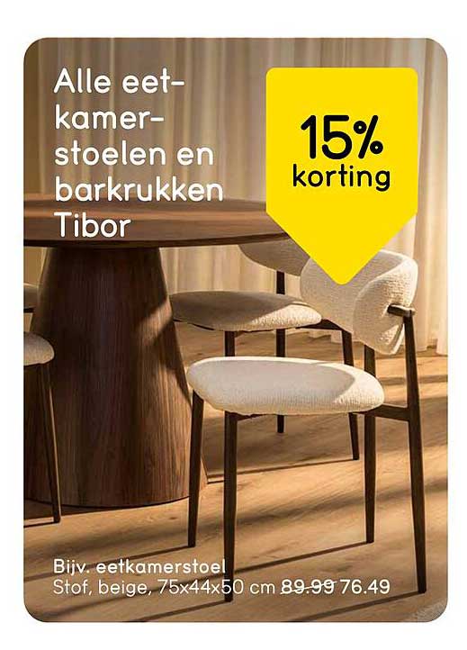 Alle eetkamerstoelen en barkrukken Tibor