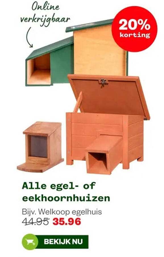 Alle egel- of eekhoornhuizen