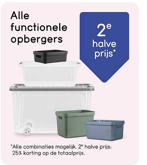 Alle functionele opbergers