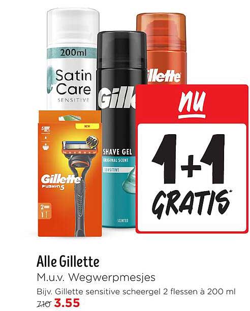 Alle Gillette M.u.v. Wegwerpmesjes