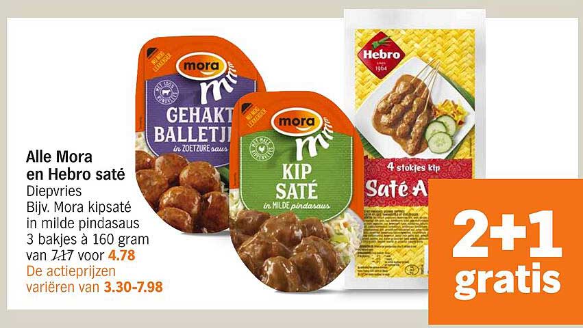 Alle Mora en Hebro saté Diepvries