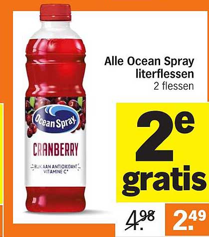 Alle Ocean Spray literflessen