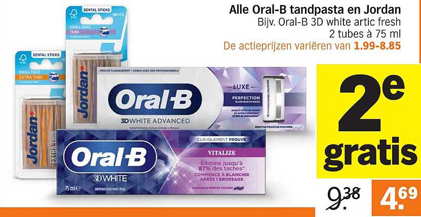 Alle Oral-B tandpasta en Jordan