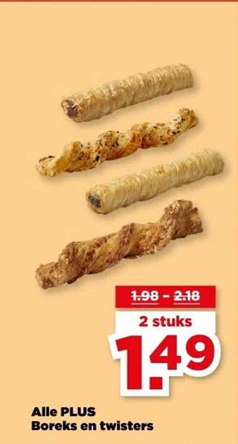 Alle PLUS Boreks en twisters